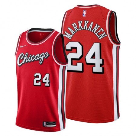 Maillot Basket Chicago Bulls Lauri Markkanen 24 Nike 2021-22 City Edition Throwback Swingman - Homme